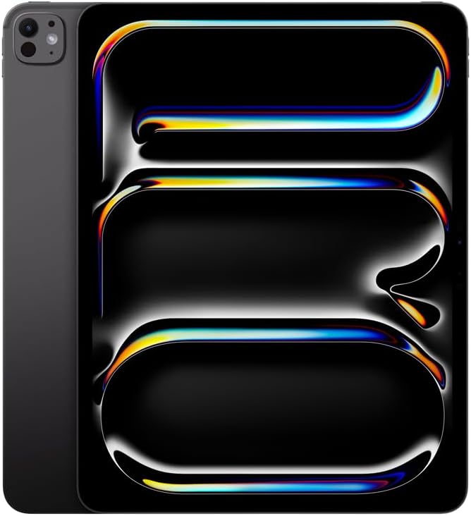 Apple 2024 iPad Pro de 13 polegadas (Wi-Fi, de 256 GB, Vidro convencional) - Preto-espacial (M4)