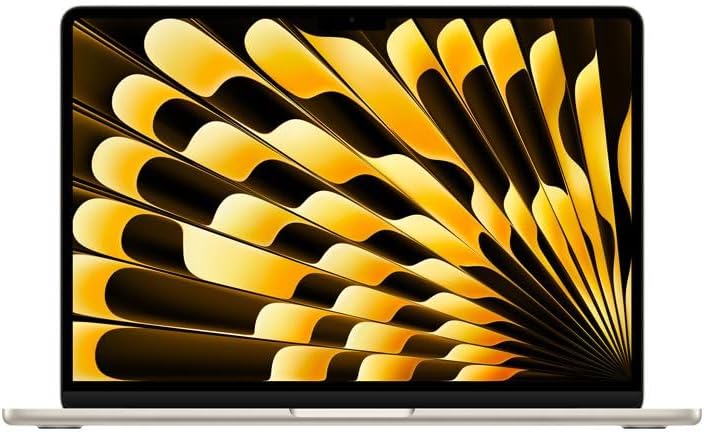 Apple 2026 MacBook Air (de 13 polegadas, Chip M5 da Apple com CPU de 10 núcleos e GPU de 8 núcleos, 16GB Memória unificada, de 512 GB) - Estelar