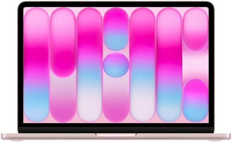 Apple 2026 MacBook Neo (13 pol. com chip A16 Pro, pensado para IA e Apple Intelligence, tela Liquid Retina, 8 GB de memória unificada, SSD de 256 GB e câmera FaceTime HD de 1080p); Rosado