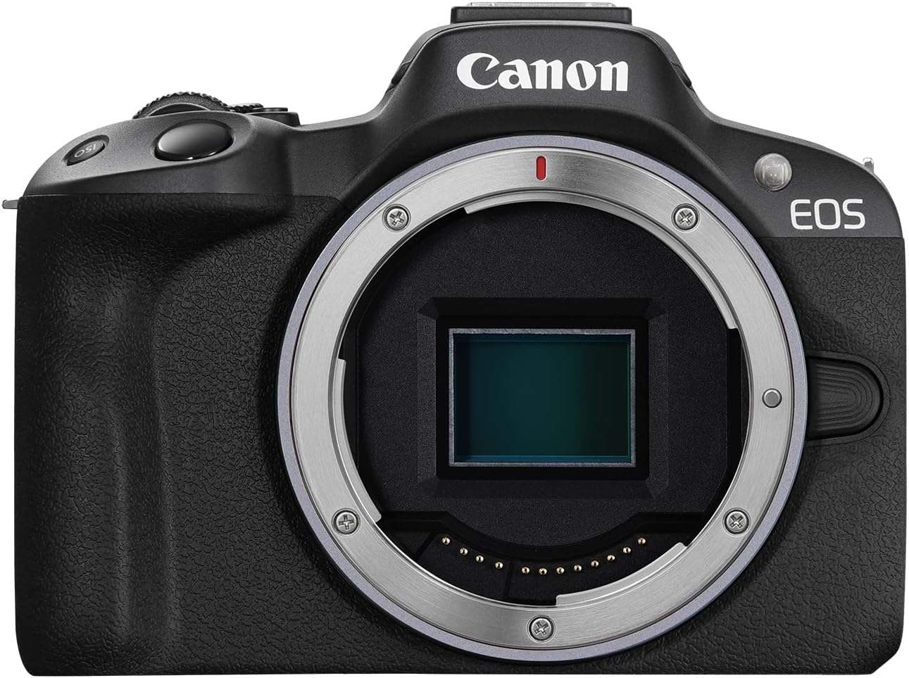 Canon Câmera vlogging EOS R50 Mirrorless (apenas Corpo/preta), montagem RF, 24,2 MP, vídeo 4K, processador de imagem DIGIC X, detecção e rastreamento de assunto, compacta, conexão de Smartphone,